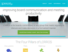 Tablet Screenshot of lorros.com